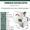300kg/hour High-Speed Vegetable Slicer, 300W Compact Electric Vegetable Cutter, Commercial Onion Chopper, Thickness Adjustment 1.3-35mm for Potato Carrot Onion view 2