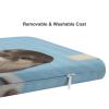 HEBVNJF Seat Cushion Memory Foam Office Chair Cushion Cute Otter Chair Pad for Soft Support Tailbone Pain Relief Sciatica view 4