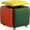 SoOSSN Seating Cube 5 in 1 Stool Stackable Sofa Chair Stool with Swivel Casters Movable Footstool(F,45cm) view 1