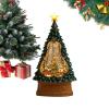 Christmas Snow Globe, Holiday Party Ornament with Glowing LED Lights, Decorative Christmas Globe for Windowsill, Festive Display for Friends Teens Men Dining Room Shelf Living Room Bedroom view 1