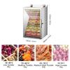 Commercial Food Freeze Dryer Machine - Electric Dehydrator with 6 Layers, Stainless Steel, 360 Circulation, Adjustable Temperature 30-90 for Home & Professional Use view 3