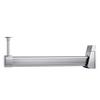Closet Rod Wardrobe Garment Rack Support Rod, Heavy Duty L-Shaped Shower Rail Bracket with Complete Kit, Pole for Kitchen(Silver,76cm) view 1
