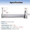 Closet Rod Wardrobe Garment Rack Support Rod, Heavy Duty L-Shaped Shower Rail Bracket with Complete Kit, Pole for Kitchen(Silver,76cm) view 3