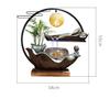 BGGJJ Tabletop Fountains Office Water Ornaments Rockery Fountain Landscape Creative Circulation Fish Tank Living Room Porch Decorations Indoor Tabletop Water Fountain(B) view 2