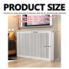 Radiator Cover Cabinet Modern Occlusion Decorative Shelf for Living Room, Hallway, Bedroom Hidden Heater Protector view 2