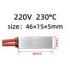 Ptc Heating Element Thermal Resistance Plate Aluminum, 46x15mm 220v 230C Constant Temperature Ceramic Plate Heater view 3