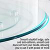 360 Rotating Tray Serving Plate, Tempered Glass Lazy Susan Turntable with Swivel Assist System Smooth Spin, Rotating Tray for Family Banquets Dining Table(Size:100cm/40in) view 3