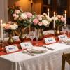 50Pcs Name Cards for Table Setting, Foldable Floral Placecards for Weeding Dinner Party Food Labels Buffet Festival Banquet Seating Cards, Ideal for Food Buffet Wedding Birthday, Floral Design view 4