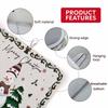 Winter Snowman Christmas Tree Dish Drying Mats for Kitchen Counter,Absorbent Microfiber Dish Drainer Rack Mat Xmas Bell Snowflake Berry Drying Pad for Sinks,Utensils,Countertops,16x18in view 4