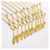 10/30PCS Gold Metal Hanger for Bra,Non-Slip Underwear Clothes Hangers with Two Clips,Wardrobe Storage Organizer for Hanging Pants(Gold Pant Rack,10PCS) view 3