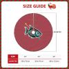 Fish with a Lure Print Christmas Tree Skirt Xmas Mat for Holiday Party Events Home Living Rooms Decor view 3