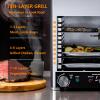 GGAHDSRH Electric Griddles and Steak Cooker, Teppanyaki Grills 1700w Countertop Griddle Oven, 4 Temperature Control Levels, Easy to Clean, view 2