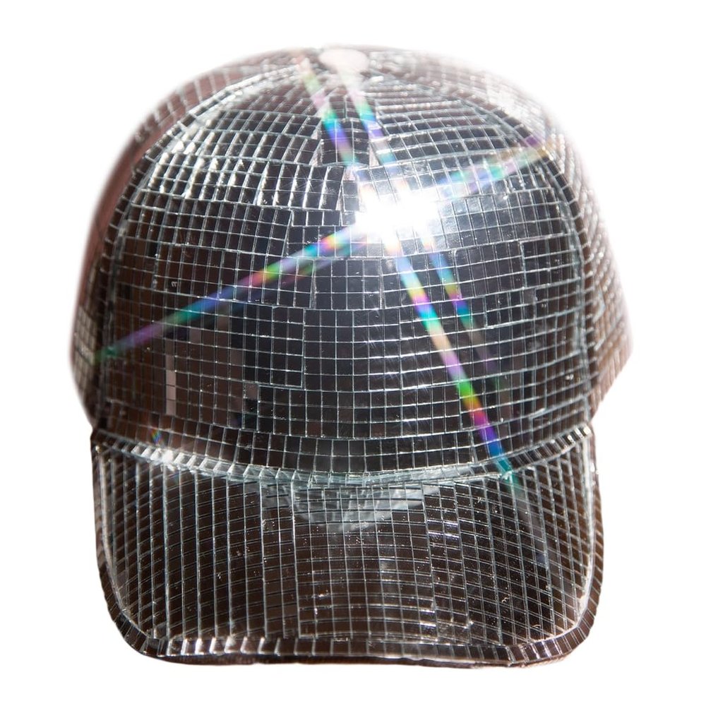 Disco Ball Bucket Hat for Djs Glitter Novelty Party Baseball Cap for Stage Club Party Dance Hat Fashion C