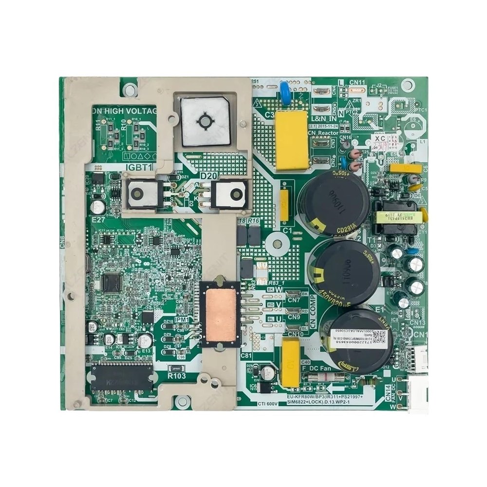 Air Conditioning Control BoardCompatible For Midea, EU-KFR80W/BP3 (IR311+PS21997+SIM6822+LOCK). D. 13. WP2-1 17122000018251Air Conditioner Circuit Board