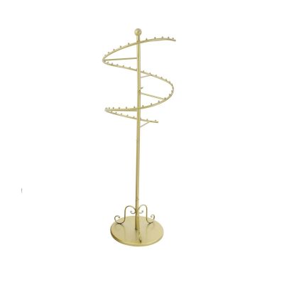 FURUIM2024M Free Standing Coat Stand Spiral Rotating Coat Rack 60.2" Tall Gold Stand Carbon Steel and Iron Frame Ideal for Clothing Storage