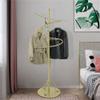 FURUIM2024M Free Standing Coat Stand Spiral Rotating Coat Rack 60.2" Tall Gold Stand Carbon Steel and Iron Frame Ideal for Clothing Storage view 3