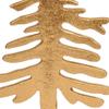 Aluminum Cast Decorative Tree with Wood Base Christmas Tabletop Decoration, Gold, 12.5 view 2