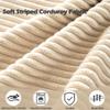 Sqodok Round Stuffed Pouf Ottoman for Foot Stools, 20"x 15" Corduroy Poufs Ottoman with Shredded Foam Filling, Washable Floor Poufs Foot Rest for Living Room Bedroom Home Decor and Office Chair view 3