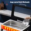 Black Chafing Dishes for Buffet,9L Stainless Steel Chafing Dish Buffet Set,Transparent Hydraulic Lid & Smooth Edges & Fuel Tank,Food Warmers for Parties Buffet for Wedding/Event view 3