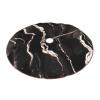 Black Rose Gold Marble Print Tree Skirts 30/36/48 Inch, Classic Christmas Tree Skirt for Festive Home Party Decorations view 2