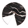 Black Rose Gold Marble Print Tree Skirts 30/36/48 Inch, Classic Christmas Tree Skirt for Festive Home Party Decorations view 3