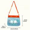 JINPIAOPIAO Meshes Beach Storage Bag with Double Clasps and Marine Themed Design Family Beach Outing Essential for Sand Toy view 3