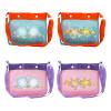 JINPIAOPIAO Meshes Beach Storage Bag with Double Clasps and Marine Themed Design Family Beach Outing Essential for Sand Toy view 4