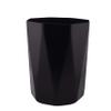 Bathroom Trash Can, 5 Gallon Geometric Plastic Garbage Bucket Bin with No Lid, Black(2 Pack) view 2