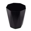 Bathroom Trash Can, 5 Gallon Geometric Plastic Garbage Bucket Bin with No Lid, Black(2 Pack) view 4