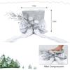 Christmas Tree Topper with Bow, 9.8" Top Hat Christmas Tree Topper for Holiday Thanksgiving Xmas Decorations Indoor/Outdoor view 2