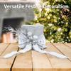 Christmas Tree Topper with Bow, 9.8" Top Hat Christmas Tree Topper for Holiday Thanksgiving Xmas Decorations Indoor/Outdoor view 4