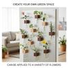 Magnetic Test Tube Flower Vases for Refrigerator, Set of 2 Wooden Fridge Magnet Planters with Glass Tubes Light & Dark Wood Color, Propagation Station for Hydroponic Display (No Plant Included) view 3