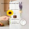Magnetic Test Tube Flower Vases for Refrigerator, Set of 2 Wooden Fridge Magnet Planters with Glass Tubes Light & Dark Wood Color, Propagation Station for Hydroponic Display (No Plant Included) view 4