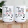 I Met You I Liked You I Love You - Personalized Mug, Personalized Couple Ceramic Mug I Met You I Liked You I Love You I'm Keeping You, Funny Gift for Him for Her, Husband Wife Gift Anniversary Cup view 3