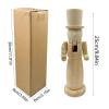 Christmas Wooden Paintable Nutcracker, Wood Nutcrackers Figures Unfinished, DIY Blank Wooden Nutcracker to Paint, Paint Your Own Nutcrackers, Woodennutcracker Ornaments for Fireplace, Entrance(A) view 3