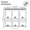 Madesa Garage Storage Rack with 6 Drawers and Hanging Spaces 82" L Multiuse Modular Organization Cabinet for Tools (WHITE) view 3