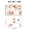 Teddy Bear Wall Decals - Cartoon Bear Air Balloon Star Moon Cloud Wall Stickers for Kids Room Girls and Boys Bedroom Baby Room Nursery Decoration (Pink Bear Wall Decal) view 2