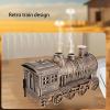 Fockety Train Humidifier, 300ml Cool Mist Diffuser with Dual Spray Nozzles for Bedroom Office Desktop, Vintage Steam Train Design Aromatherapy Humidifier view 3