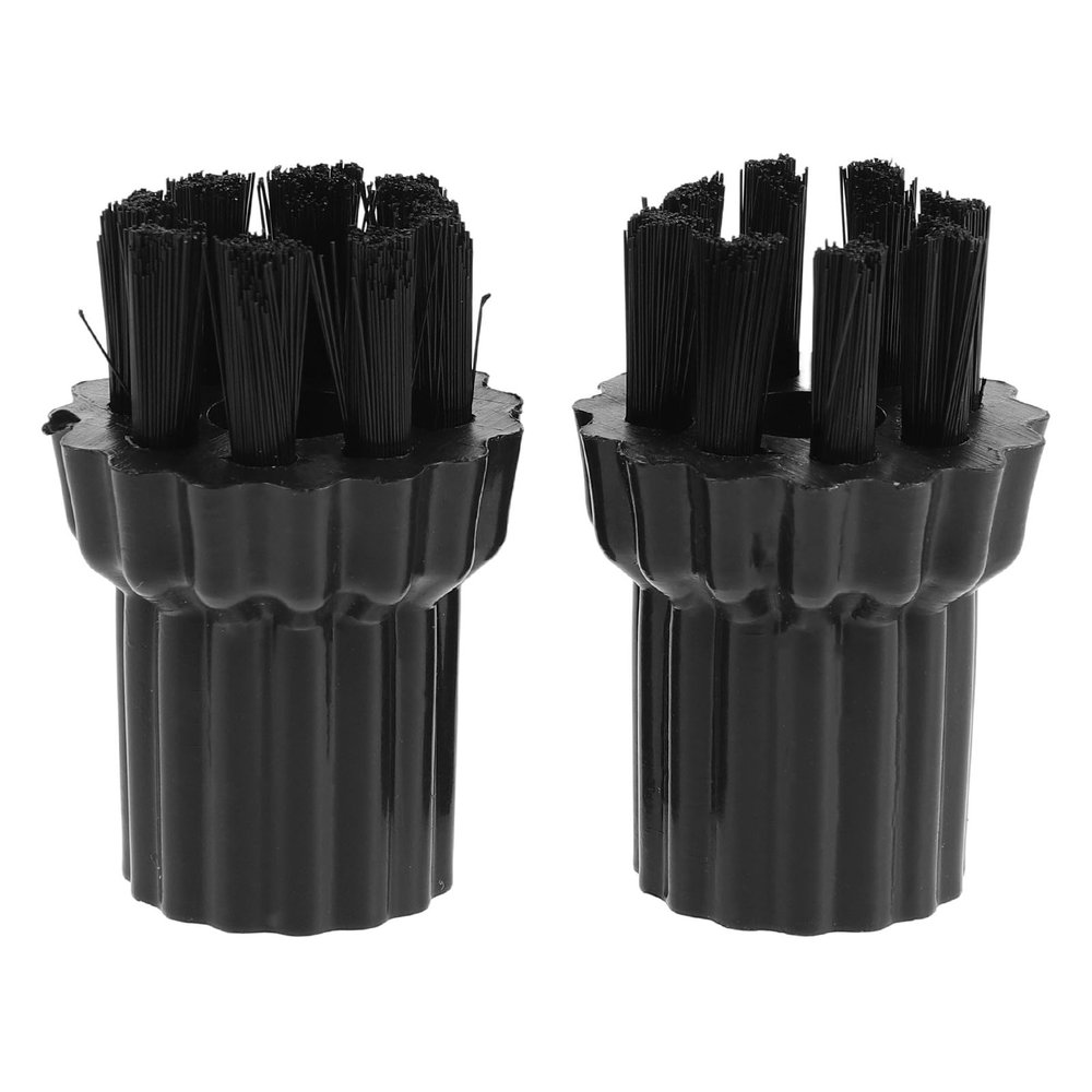 JHKNNK 2pcs Steam Mop Nylon Replacement Brush Heads - Mop Nylon Bristle Cleaning Attachments for Steam Cleaner - Replacement Part for Cleaning