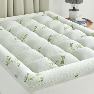 SurChic Ultra Soft Mattress Topper King Size Viscose Derived from Bamboo, Thick Pillow Top Mattress Pad Cover for Back Pain, Cooling Mattress Protector with 8-21 Inch Deep Pocket