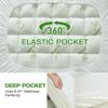 SurChic Ultra Soft Mattress Topper King Size Viscose Derived from Bamboo, Thick Pillow Top Mattress Pad Cover for Back Pain, Cooling Mattress Protector with 8-21 Inch Deep Pocket view 4