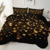 Black Duvet Cover Set King Size - Romance Love Fantasy Printed Comforter Cover Kids Girls 3 Pcs, Bedding Set with Zipper Closure Soft Breathable Microfiber view 1