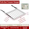 Above Washing Machine Drying Rack,Pull Out Clothes Hanger,Hidden Clothes Rack,Press and Rebound,Push-to-Pop-Out,for Use Above Closets and Wa(Size:W: 56-61cm(22.04-24.01 in),Color:D: 54cm (21.25in)) view 2