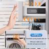 Above Washing Machine Drying Rack,Pull Out Clothes Hanger,Hidden Clothes Rack,Press and Rebound,Push-to-Pop-Out,for Use Above Closets and Wa(Size:W: 56-61cm(22.04-24.01 in),Color:D: 54cm (21.25in)) view 4