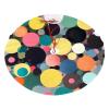 Abstract painting of circles Printed 48" Christmas Tree Skirt - Christmas Decoration for Christmas and New Year's Parties view 1