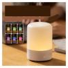 Small Humidifier, Simple Aroma Diffuser Desktop Mini Air Humidifier Ultrasonic Sprayer Aromatherapy Essential Oil Difusor With Light,for Travel, & Small Rooms(White Style A) view 2