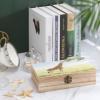 TESBNDDJ Wooden Jewelry Box Keepsake Storage Organizer Giraffe Stretching Its Neck to Eat Leaves Handmade Wooden Box for Storing Jewelry Coins Tartot Cards Small Treasures view 4