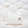 YOUR MOON 100% Wool Mattress Pad Full, 500 GSM, White, 54 x 75 in view 4