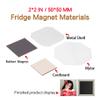 100Pcs Square Fridge Magnet Consumables Suitable for 63.5x63.5mm (2.5x2.5 inch) DIY Photo Fridge Magnet Materials, Cardboard Square Magnets Accessories(2.5x2.5in,100set) view 2