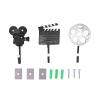 DouWen MO 3Pcs Movie Style Hook Set, Wall Decor Hook, Innovative Resin Decoration with Retro Coffee Design, Home Television Decor for Living Room Bedroom Office, Durable Synthetic Resin Mate view 1